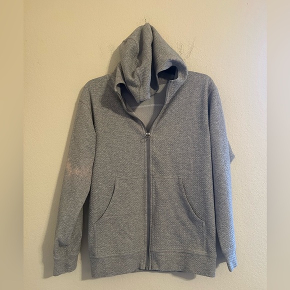 Lululemon All Yours Zip Hood Jacket Bubble Dot Heathered Core Light GreyWhite 4 - Picture 2 of 12